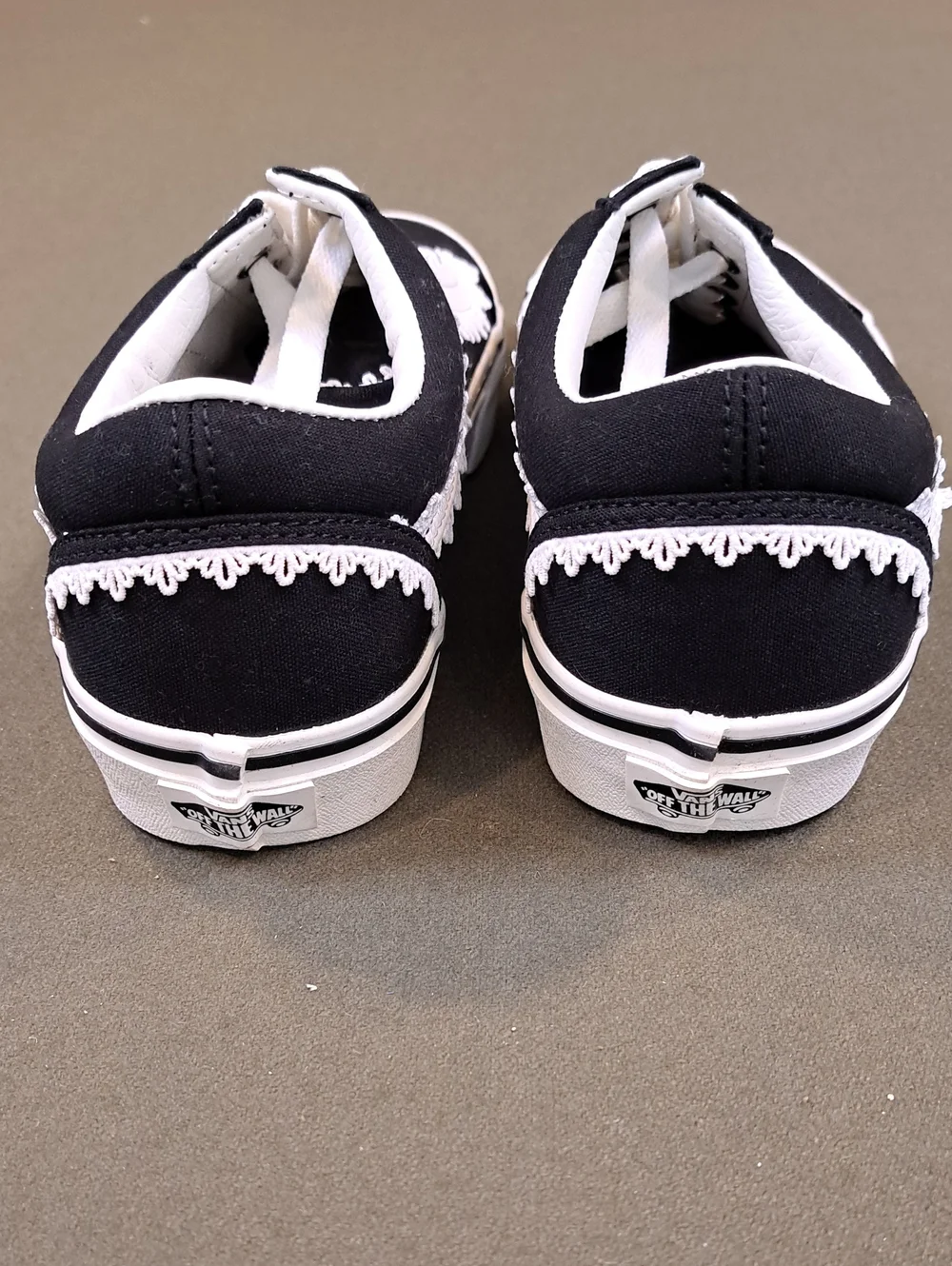 Vans Old Skool Chou Chou Skate Shoe - Color: Black/Marshmallow - Size: Women 9.5